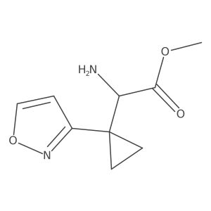 Methyl 2-amino-2-[1-(1,2-oxazol-3-yl)cyclopropyl]acetate Structure