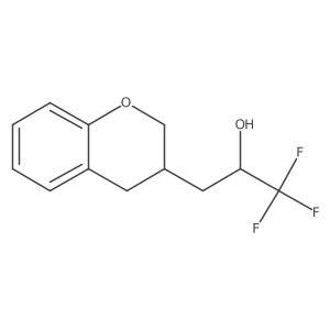 3-(3,4-dihydro-2H-1-benzopyran-3-yl)-1,1,1-trifluoropropan-2-ol结构式