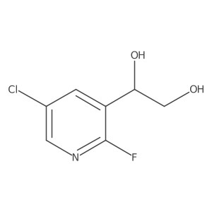 1-(5-Chloro-2-fluoropyridin-3-yl)ethane-1,2-diol Structure