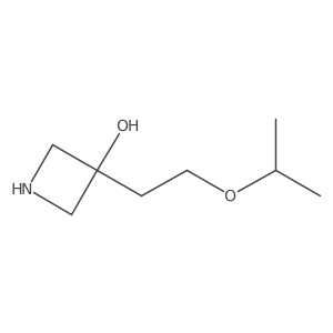 3-[2-(Propan-2-yloxy)ethyl]azetidin-3-ol Structure
