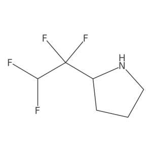 2-(1,1,2,2-Tetrafluoroethyl)pyrrolidine Structure