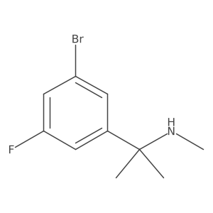 [2-(3-Bromo-5-fluorophenyl)propan-2-yl](methyl)amine Structure
