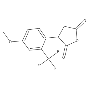 3-[4-Methoxy-2-(trifluoromethyl)phenyl]oxolane-2,5-dione Structure