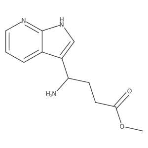 methyl 4-amino-4-{1H-pyrrolo[2,3-b]pyridin-3-yl}butanoate Structure