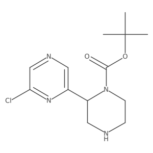 Tert-butyl 2-(6-chloropyrazin-2-yl)piperazine-1-carboxylate Structure