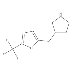 3-{[5-(Trifluoromethyl)furan-2-yl]methyl}pyrrolidine结构式