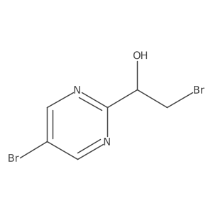 2-Bromo-1-(5-bromopyrimidin-2-yl)ethan-1-ol结构式