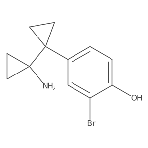 4-[1-(1-Aminocyclopropyl)cyclopropyl]-2-bromophenol Structure