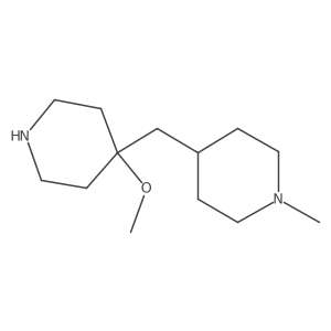 4-Methoxy-4-[(1-methylpiperidin-4-yl)methyl]piperidine结构式