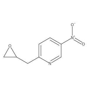 5-Nitro-2-[(oxiran-2-yl)methyl]pyridine Structure