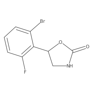 5-(2-Bromo-6-fluorophenyl)-1,3-oxazolidin-2-one Structure