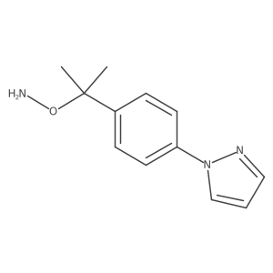 O-{2-[4-(1H-pyrazol-1-yl)phenyl]propan-2-yl}hydroxylamine Structure