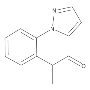 2-[2-(1H-pyrazol-1-yl)phenyl]propanal结构式