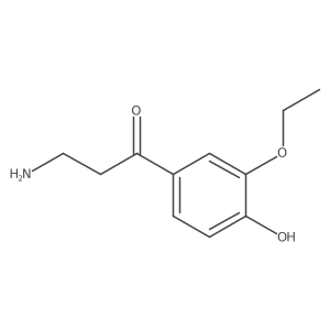 3-Amino-1-(3-ethoxy-4-hydroxyphenyl)propan-1-one Structure