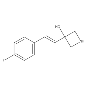 3-[2-(4-Fluorophenyl)ethenyl]azetidin-3-ol结构式