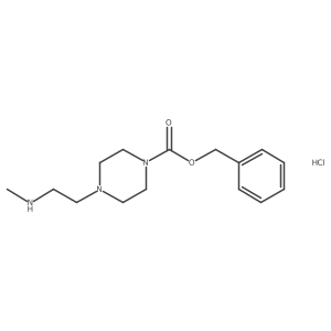 Benzyl 4-[2-(methylamino)ethyl]piperazine-1-carboxylate;hydrochloride Structure