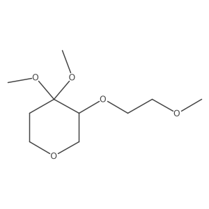 4,4-Dimethoxy-3-(2-methoxyethoxy)oxane Structure