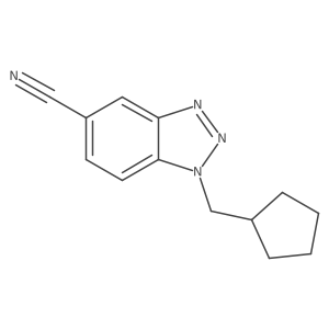1-(cyclopentylmethyl)-1H-1,2,3-benzotriazole-5-carbonitrile Structure