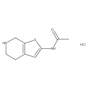 N-(4,5,6,7-Tetrahydrothieno[2,3-C]pyridin-2-YL)acetamide hcl结构式