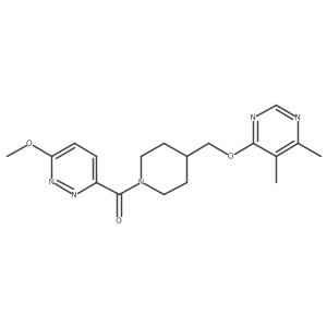 4-{[1-(6-Methoxypyridazine-3-carbonyl)piperidin-4-yl]methoxy}-5,6-dimethylpyrimidine结构式