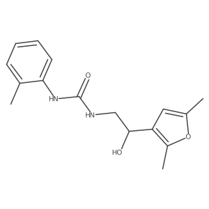 1-(2-(2,5-Dimethylfuran-3-yl)-2-hydroxyethyl)-3-(o-tolyl)urea结构式