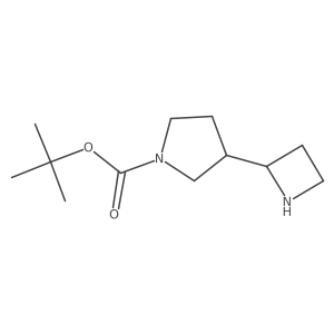 tert-Butyl 3-(azetidin-2-yl)pyrrolidine-1-carboxylate Structure