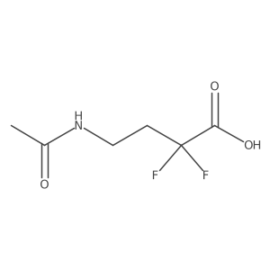 4-Acetamido-2,2-difluorobutanoic acid结构式