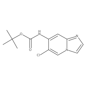 tert-Butyl (6-chloroimidazo[1,2-a]pyridin-7-yl)carbamate Structure