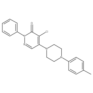 4-Chloro-5-[4-(4-methylphenyl)piperazin-1-yl]-2-phenyl-2,3-dihydropyridazin-3-one结构式