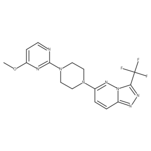 4-Methoxy-2-{4-[3-(trifluoromethyl)-[1,2,4]triazolo[4,3-b]pyridazin-6-yl]piperazin-1-yl}pyrimidine Structure