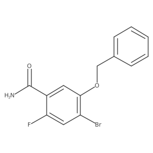 5-(Benzyloxy)-4-bromo-2-fluorobenzamide Structure