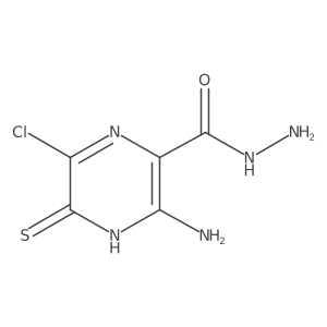 2-amino-5-chloro-6-sulfanylidene-1H-pyrazine-3-carbohydrazide Structure