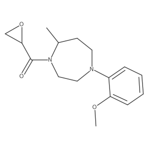 1-(2-Methoxyphenyl)-5-methyl-4-(oxirane-2-carbonyl)-1,4-diazepane Structure