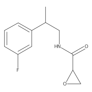 N-[2-(3-Fluorophenyl)propyl]oxirane-2-carboxamide结构式