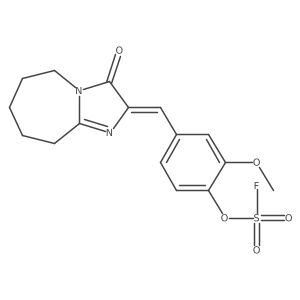 (2E)-2-[(4-Fluorosulfonyloxy-3-methoxyphenyl)methylidene]-3-oxo-6,7,8,9-tetrahydro-5H-imidazo[1,2-a]azepine结构式