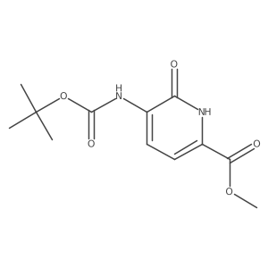 Methyl 5-{[(tert-butoxy)carbonyl]amino}-6-hydroxypyridine-2-carboxylate结构式