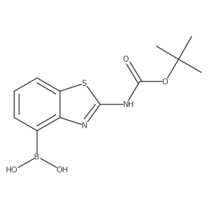 (2-((tert-Butoxycarbonyl)amino)benzo[d]thiazol-4-yl)boronic acid Structure