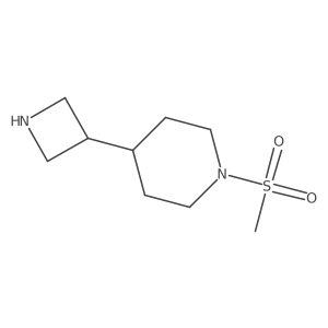 4-(Azetidin-3-yl)-1-methylsulfonylpiperidine Structure