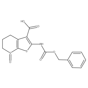 6-{[(benzyloxy)carbonyl]amino}-1-oxo-2H,3H,4H-1lambda4-thieno[2,3-b]thiopyran-5-carboxylic acid结构式