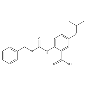 2-{[(Benzyloxy)carbonyl]amino}-5-(propan-2-yloxy)benzoic acid Structure