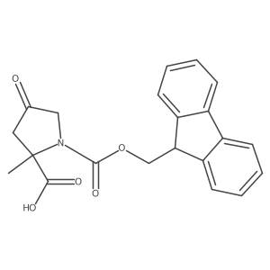 1-{[(9H-fluoren-9-yl)methoxy]carbonyl}-2-methyl-4-oxopyrrolidine-2-carboxylic acid Structure