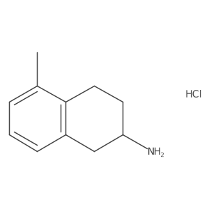 5-Methyl-1,2,3,4-tetrahydronaphthalen-2-amine hydrochloride结构式