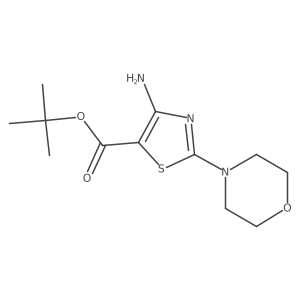 Tert-butyl 4-amino-2-(morpholin-4-yl)-1,3-thiazole-5-carboxylate结构式