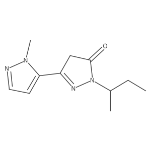 1-(butan-2-yl)-3-(1-methyl-1H-pyrazol-5-yl)-4,5-dihydro-1H-pyrazol-5-one Structure