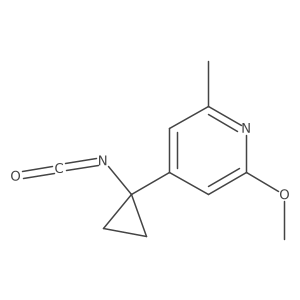 4-(1-Isocyanatocyclopropyl)-2-methoxy-6-methylpyridine Structure