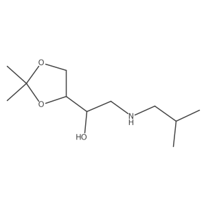 1-(2,2-Dimethyl-1,3-dioxolan-4-yl)-2-[(2-methylpropyl)amino]ethan-1-ol结构式