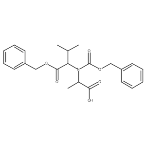 (2S)-2-{[(2S)-1-(benzyloxy)-3-methyl-1-oxobutan-2-yl][(benzyloxy)carbonyl]amino}propanoic acid结构式