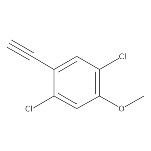 1,4-Dichloro-2-ethynyl-5-methoxybenzene结构式
