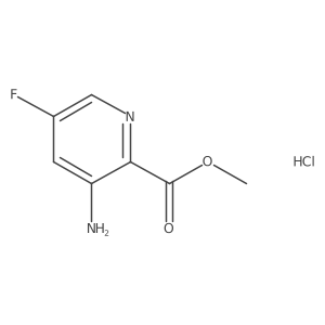 Methyl 3-amino-5-fluoropyridine-2-carboxylate hydrochloride Structure