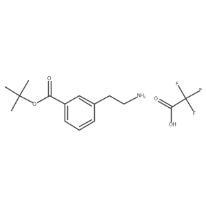 Tert-butyl 3-(2-aminoethyl)benzoate, trifluoroacetic acid Structure
